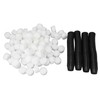 100 Set Hydroponic Grow Baskets Sponges Circular Planting Baskets Plant