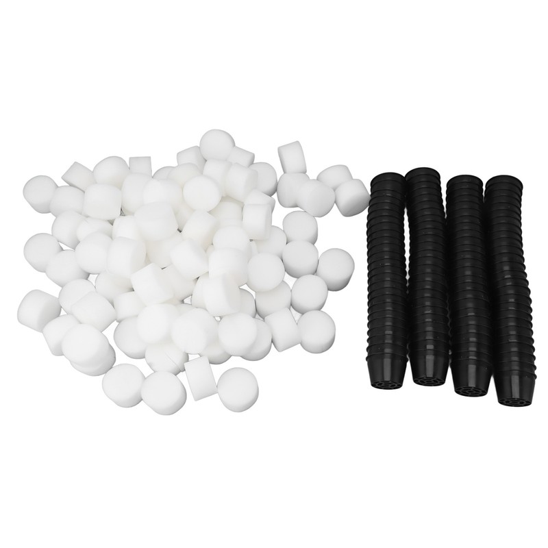 100 Set Hydroponic Grow Baskets Sponges Circular Planting Baskets Plant