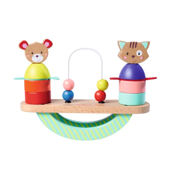 Eichhorn - Friends Stacking Game, Rocker with Plug-In Parts and