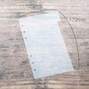 TSUKURIRO Translucent Plastic Index, 6 Holes, Personal Notebook, Accessories, Set