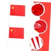 IWOWHERO 50Pcs Handheld China Flags Durable Five Star National Flags