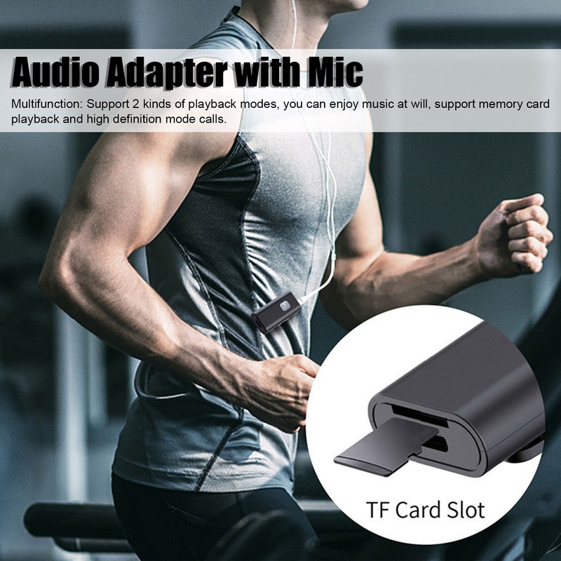 USB Bluetooth 5.0 Adapter Wireless Lavalier Audio Receiver for Home