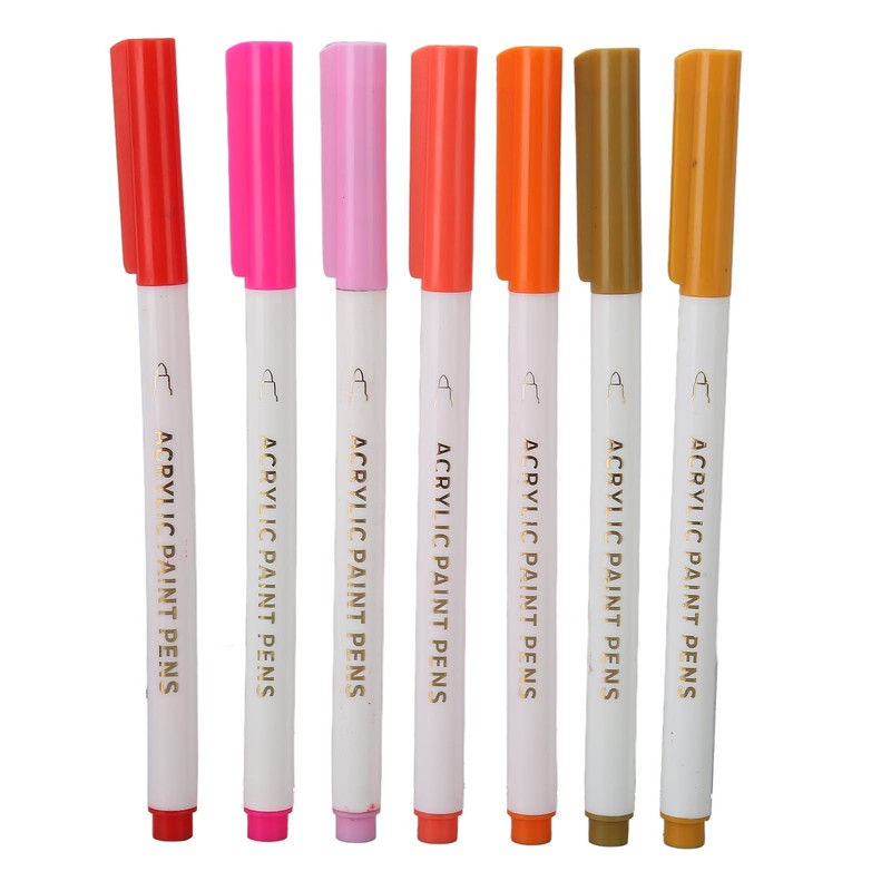 21 Colors Paint Pens Acrylic Markers Washable Dry Quickly Paint