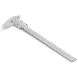 Fdit Vernier Caliper, 150mm/200mm/300mm High-Carbon Steel Vernier Scale Measuring Gauge, Non Digital Caliper for Measuring Width, Outer Diameter, Inner Diameter, Depth(0-200mm)