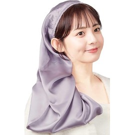 [Panus] 100% Silk!! Silky Smooth Divine, No Slipping Off Until Morning, Silk Night Cap Long, Night Cap, Long Hair, Split Ends, Bedhead Prevention, Moisturizing Beautiful Hair, For Sleeping, For