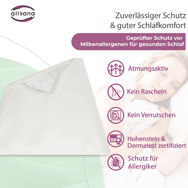 allsana hypo-allergenic blankets reference 155 x 220 cm allergy bedding