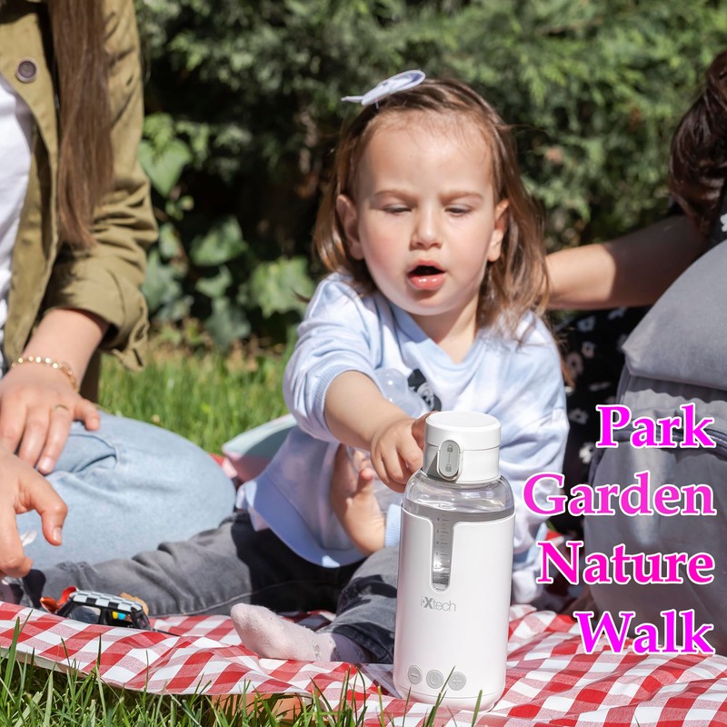 IXTECH Portable Water Warmer for Baby Formula, Milk, 8 oz.,