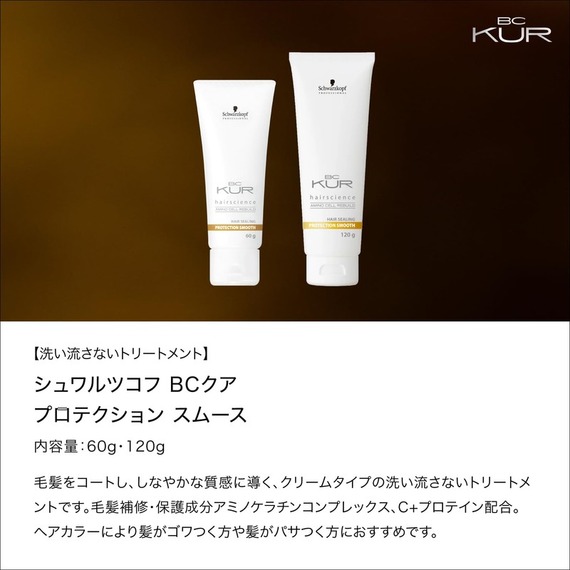 BCKUR Protection Smooth Leave-In Treatment 120g Cream Outbust Treatment Salon