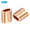PATIKIL Pack of 6 Copper Wire Rope Crimping Loop Sleeve
