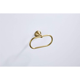 Flybath Oval Towel Ring Antique Brass Hanger Hand Towel Holder for Bathroom Kitchen Accessories Wall Mounted, Brushed Bronze