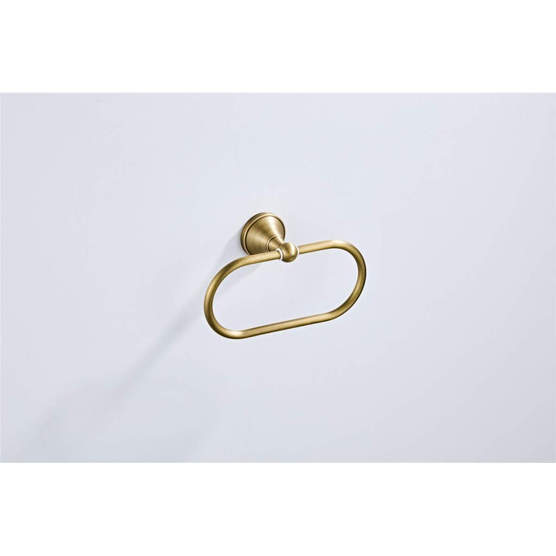 Flybath Oval Towel Ring Antique Brass Hanger Hand Towel Holder