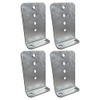 A.A 4 Pack 8" Galvanized L-Type Boat Trailer Bunk Bracket,