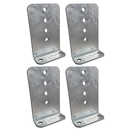 A.A 4 Pack 8" Galvanized L-Type Boat Trailer Bunk Bracket, Heavy Duty