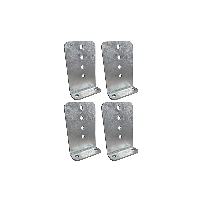 A.A 4 Pack 8" Galvanized L-Type Boat Trailer Bunk Bracket,