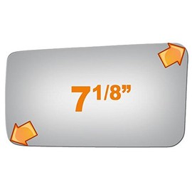 Burco 2512 Driver Side Replacement Mirror Glass for 1983-1986 TOYOTA CAMRY, 1981-1984 CRESSIDA, 1985-1989 MR2, 1981-1984 STARLET