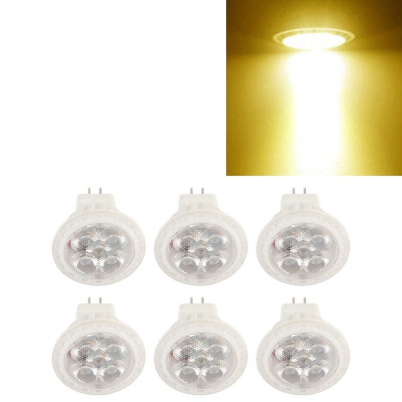 6Pcs MR11 LED Light Bulb 4W GU4 Dual Pin Bulb