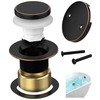 Sogmeter Oil Rubbed Bronze Tub Drain Kit with Hair Catcher,