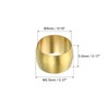 PATIKIL 25pcs 8mm Tube OD Brass Compression Sleeve Ferrules Brass