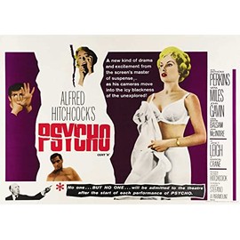 OMG Printing Alfred Hitchcock Psycho Norman Bates Poster/Print/Picture Satin Photo Paper - A1-841mm x 594mm