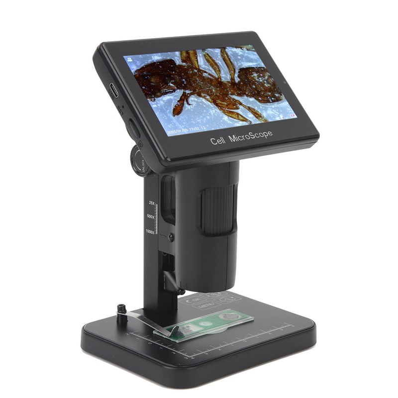 Digital Microscope with 5in IPS Screen USB 1080P 1000X Magnification