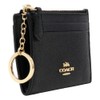 Coach F88250 Accessory Pass Case, Key Ring, Outlet, Black