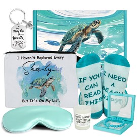 Sea Turtle Gifts for Women – Travel Gift Set for Turtle Lovers, Birthday Gift Baskets for Her, Cute Ocean Themed Present for Mom, Sister, Friends, Valentine’s Day, Christmas, Mother's Day