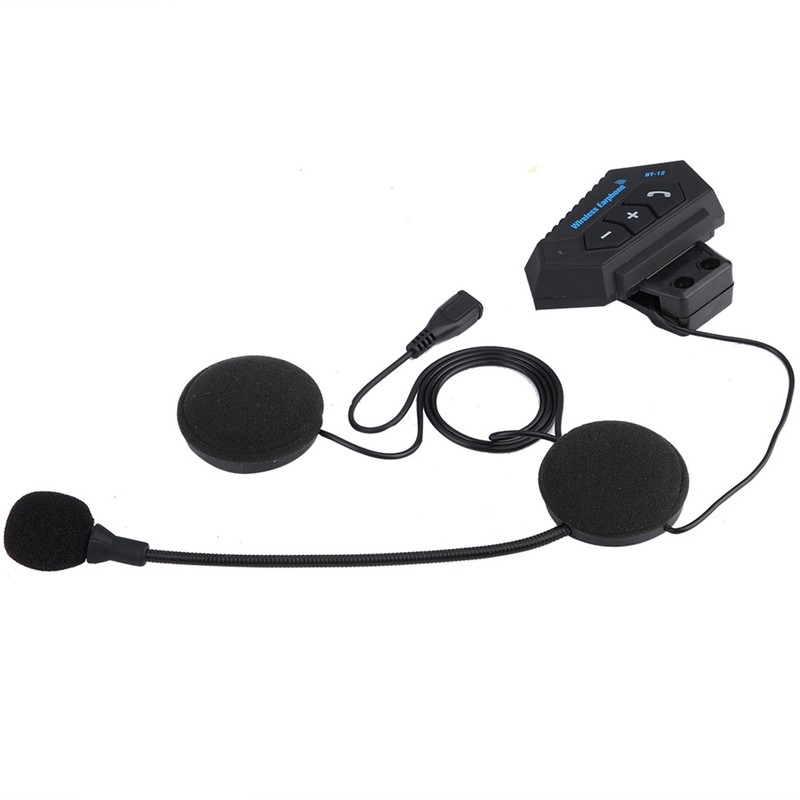 1 Pair Motorcycle Helmet BT Headset Headphone Speakers Support Handsfree