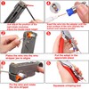 Taiss Coax Cable Crimper Tool Kit with 20 PCS F