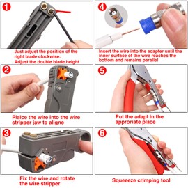 Taiss Coax Cable Crimper Tool Kit with 20 PCS F Style RG59 RG6 Compression connectors,Coaxial Cable Stripper,Coaxial Cable Compression Tool Kit,coaxial Cable Crimper