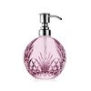 Godinger Soap Dispenser with Pump, Crystal Glass Lotion Dispenser, Bathroom