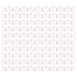 100 Pcs Shaped Paper Clips Pink Butterflies Shape Metal Cute Style Light Portable Office Clips for Document