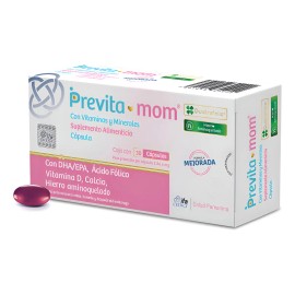 Suplemento Alimenticio Previta Mom Vitaminas Minerales 30u Sabor