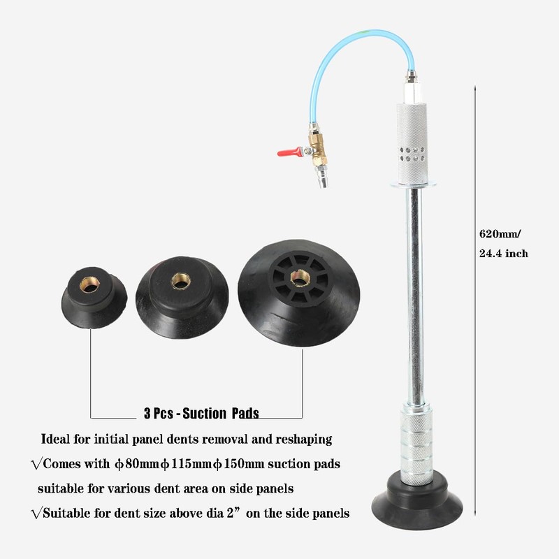 EODSAD Upgraded Car Dent Puller Air Pneumatic Dent Puller Car
