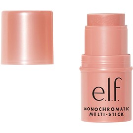 e.l.f. Monochromatic Multi Stick, Luxuriously Creamy & Blendable Color, For Eyes, Lips & Cheeks, Glistening Peach, 0.17 Oz (5g)