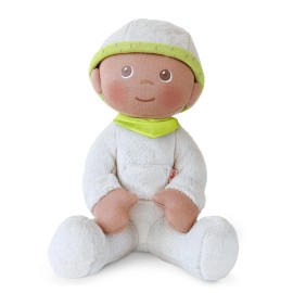 HABA Ollie Green Soft Cuddly Baby Doll Perfect First Doll for Newborns and Toddlers