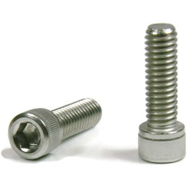 Socket Head Cap Screw, M3-0.5 x 16mm, Stainless Steel A2-70, Hex Socket (Quantity: 2500) Coarse Thread, M3 Hexagonal Allen Bolt, Length: 16mm, Full Thread