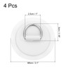 PATIKIL 3.1" Paddle Board D Rings, 4 Pcs Stainless Steel