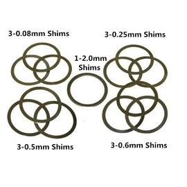 UINIEBOOM Bearing Retainer Set, T5144 E5ZZ7195A E5ZZ-7195A Billet Steel Cluster Support Plate & Shim Kit Compatible with Ford/with GM/with Chevy T5 World Class HD