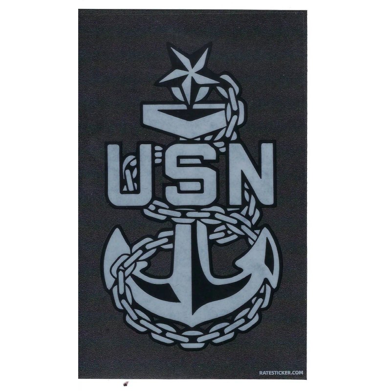 SENIOR CHIEF PETTY OFFICER USN NAVY E-8 STICKER DECAL