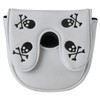 Gbourly Embroidery Skeleton Skull Golf Club Mallet Putter Head Cover