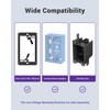 VCE Brush Wall Plate, Cable Pass Through Insert for Wires,