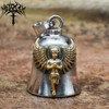 MOYOZZ Guardian Prayer Blessing Angel Gold Wing Motorcycle Biker Bell