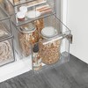 mDesign Plastic Stackable Bathroom Storage with Pull Out Bin Organizer