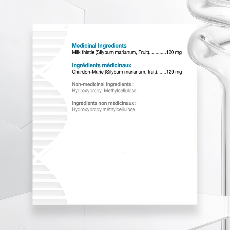 Biogenique Milk thistle - 90 Capsules 120mg Milk Thistle 30