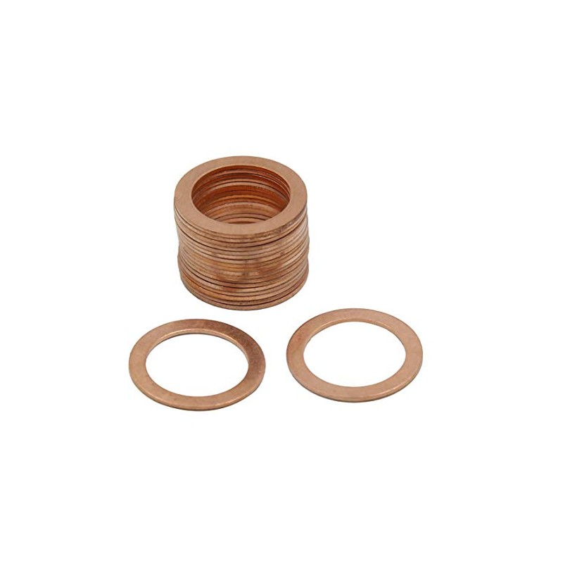sourcing map Washers Pack of 20 19 mm Flat Seal