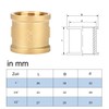 Nutmanel Brass Sleeve 1 Inch 1 x Female Thread Connector