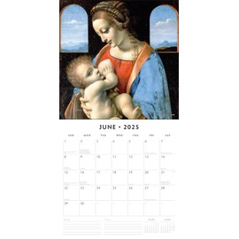 Red Robin 2025 Da Vinci Monthly Wall Calendar | 12" x 24" Open | Premium Thick & Sturdy Paper | Hangable 12 Month Calendar | Plastic Free | 4 Month Transition Page for 2024