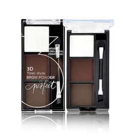 Brow Powder for Eyebrows,Long-Lasting Matte,eye shadow and contouring three-in-one,Soft and Natural,Helps Enhance & Define Brows,Compact Size,Includes Applicator Brush,1#Yellow Brown&Brown