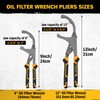 ELEAD Adjustable Oil Filter Wrench Set - 9" & 12"