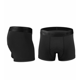 Aero Tech Designs | Men's Soft Compression Padded Cycling Underwear | 3" Inseam | Large | Black